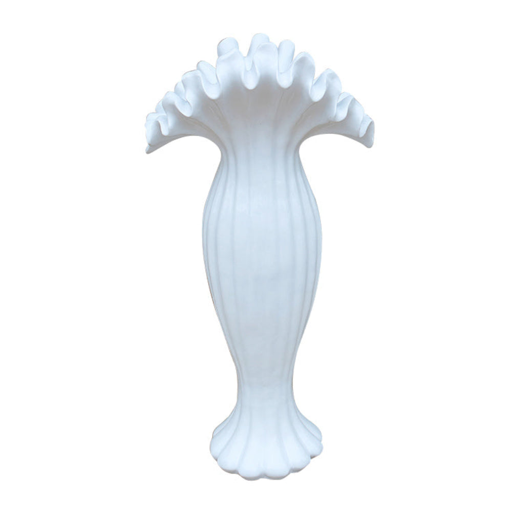 Large White Resin Decorative Vase at RBM classic Home