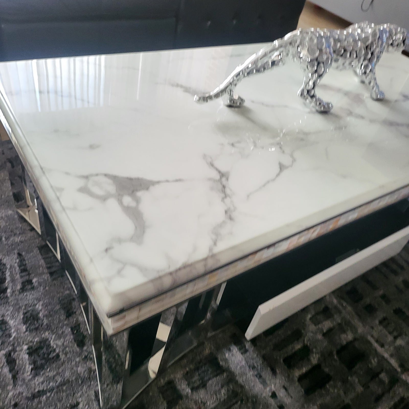 Elegant Modern Marble Coffee Table