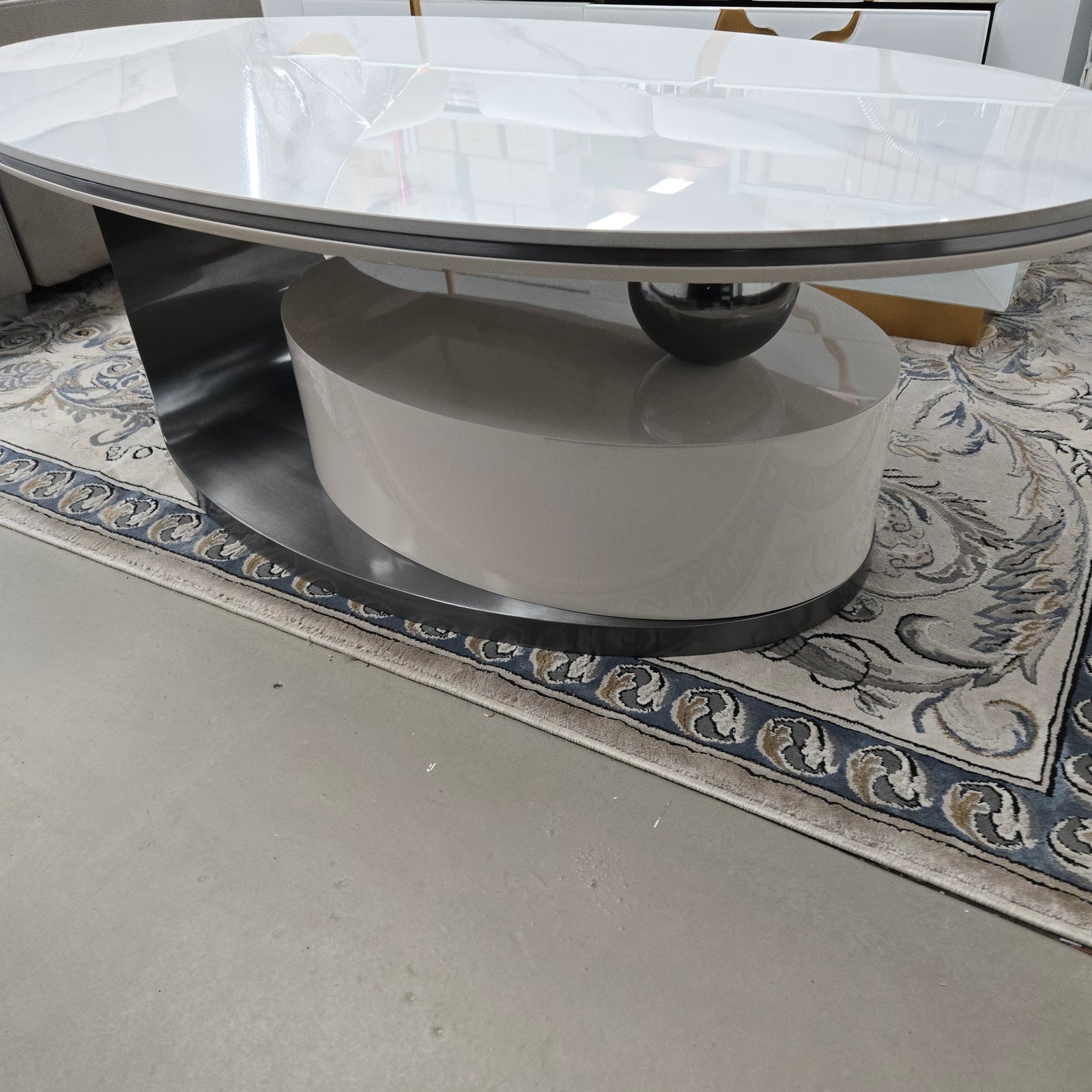 Oval Sintered Stone Coffee Table - C2305