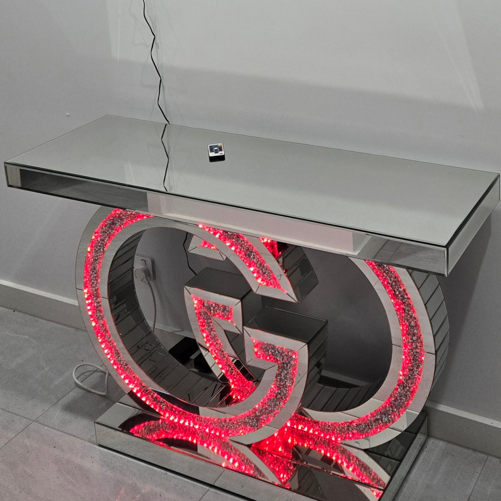 Mirrored Glass Console Table (Adrian)