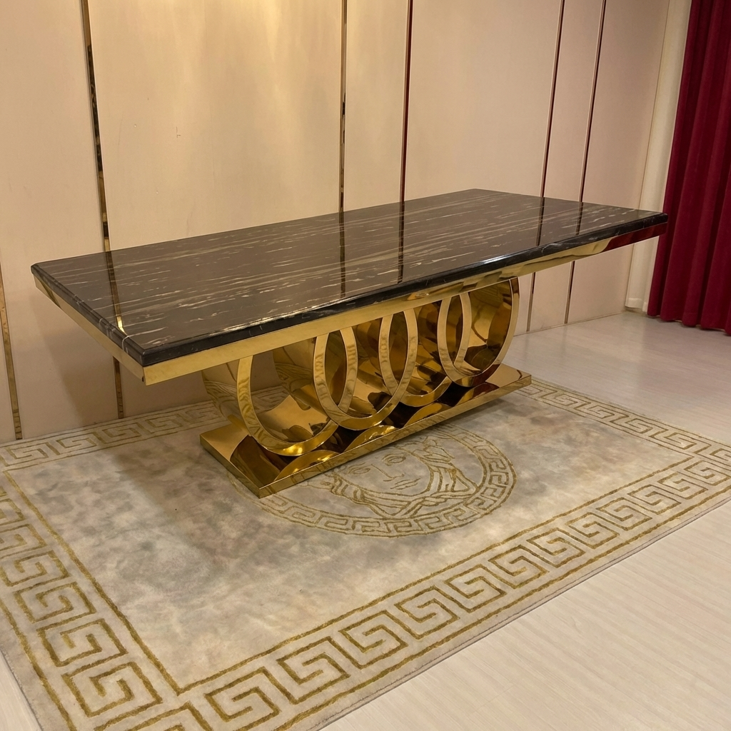 Circles (L220cm) Marble Dining Table