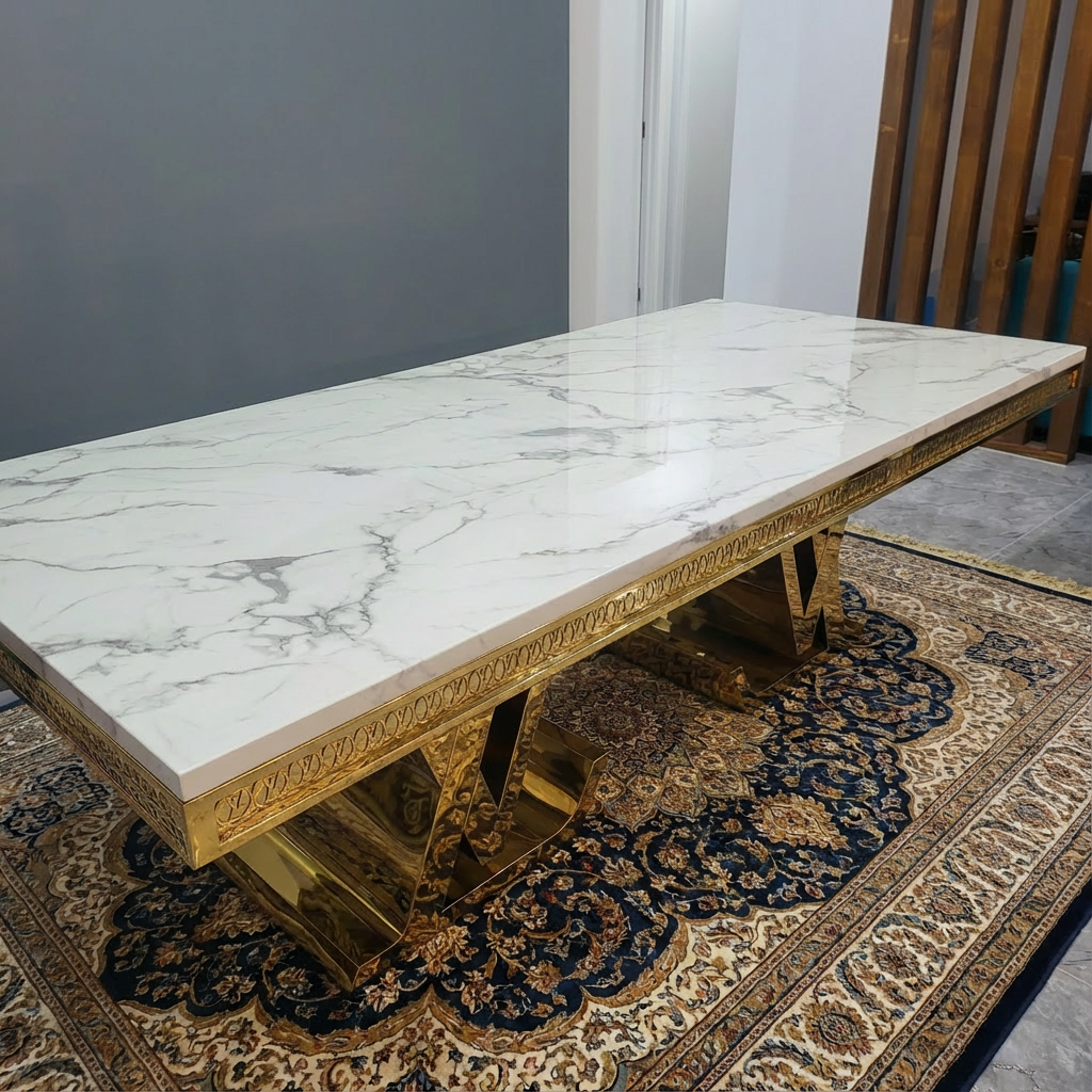 Ashton L240cm Marble Dining Table only