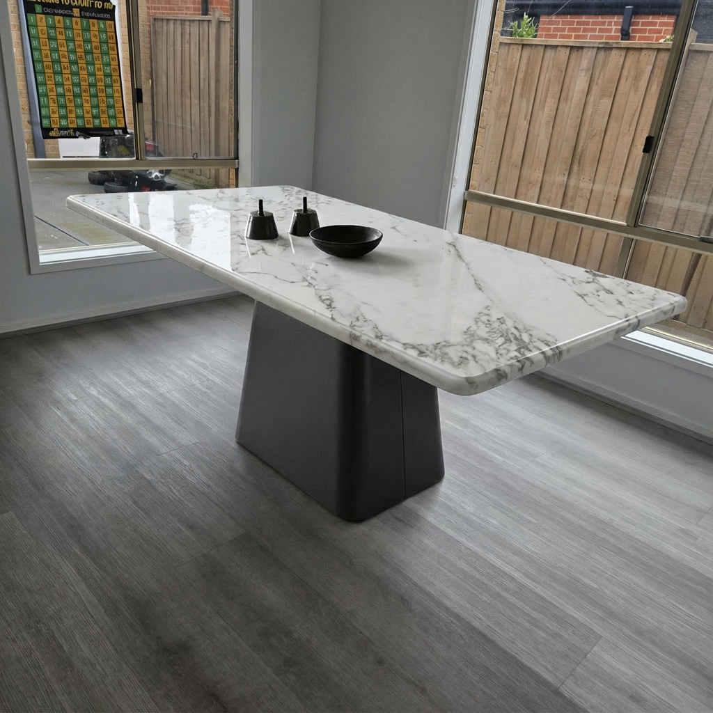 L160cm Marble Dining Table Only