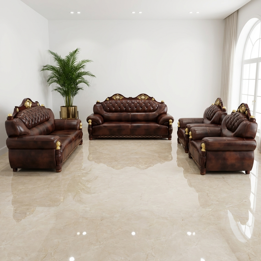 Avril Brown Sofa set (RBM 9)