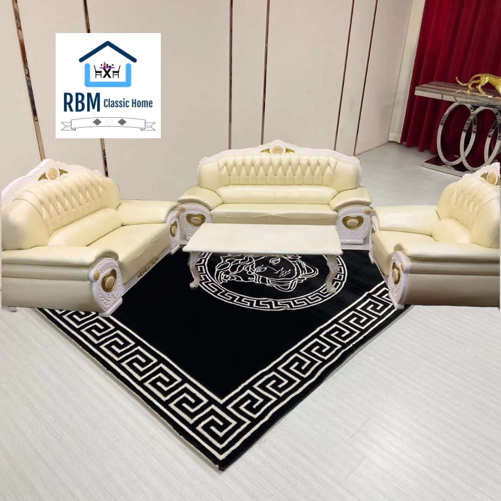 Classy Elegant, Comfortable and Stylish set in Microfiber Cream Leather Material 6-Seater Set (3*2*1) and 7-Seater (3*2*1*1) sets