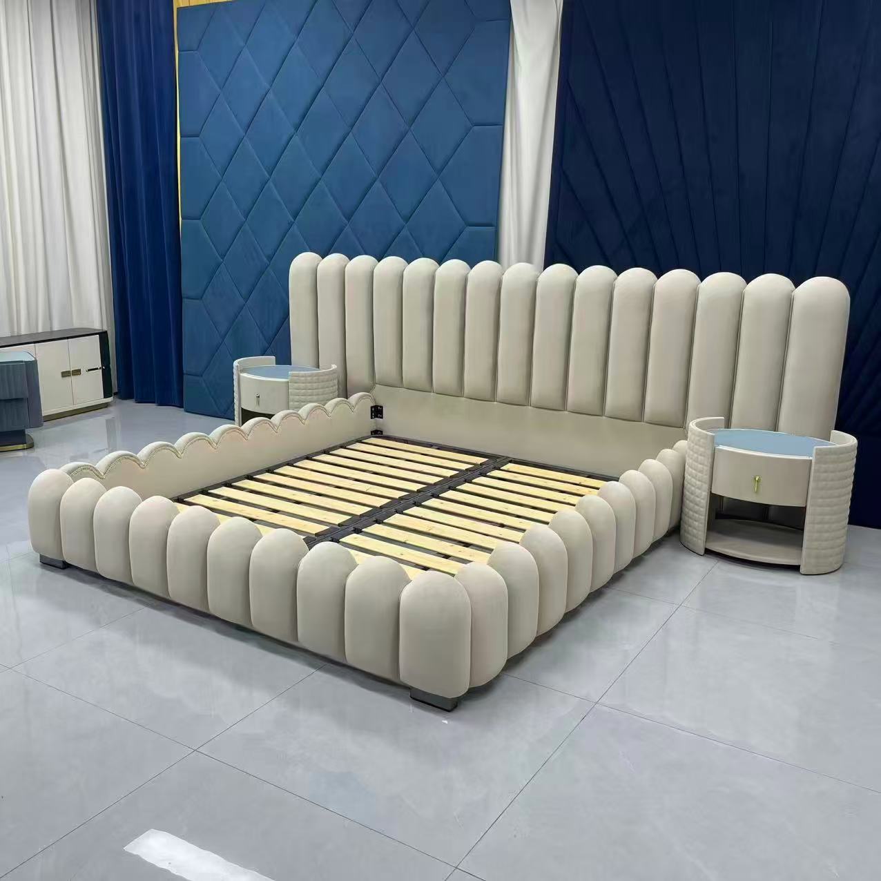 Avril Queen Bed and 2 Bedside Tables