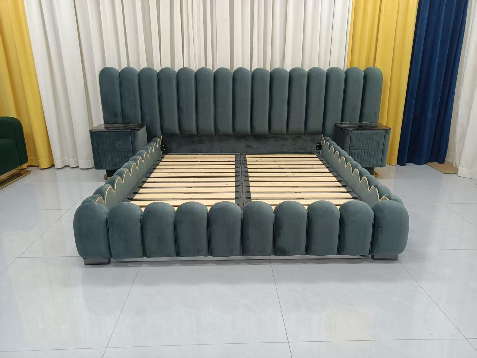 Avril Queen Bed and 2 Bedside Tables