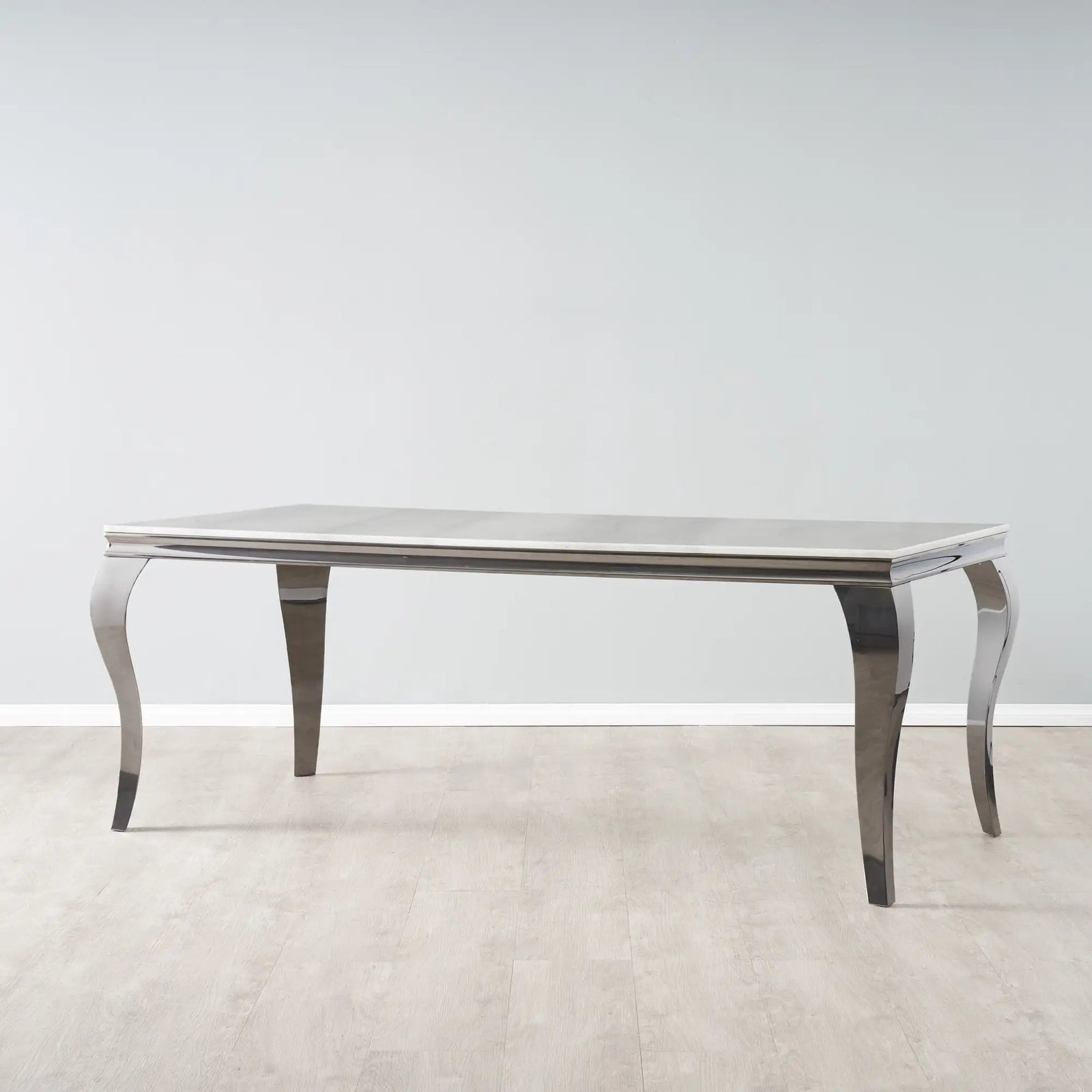 Traditional Marble top dining table with 6 chairs