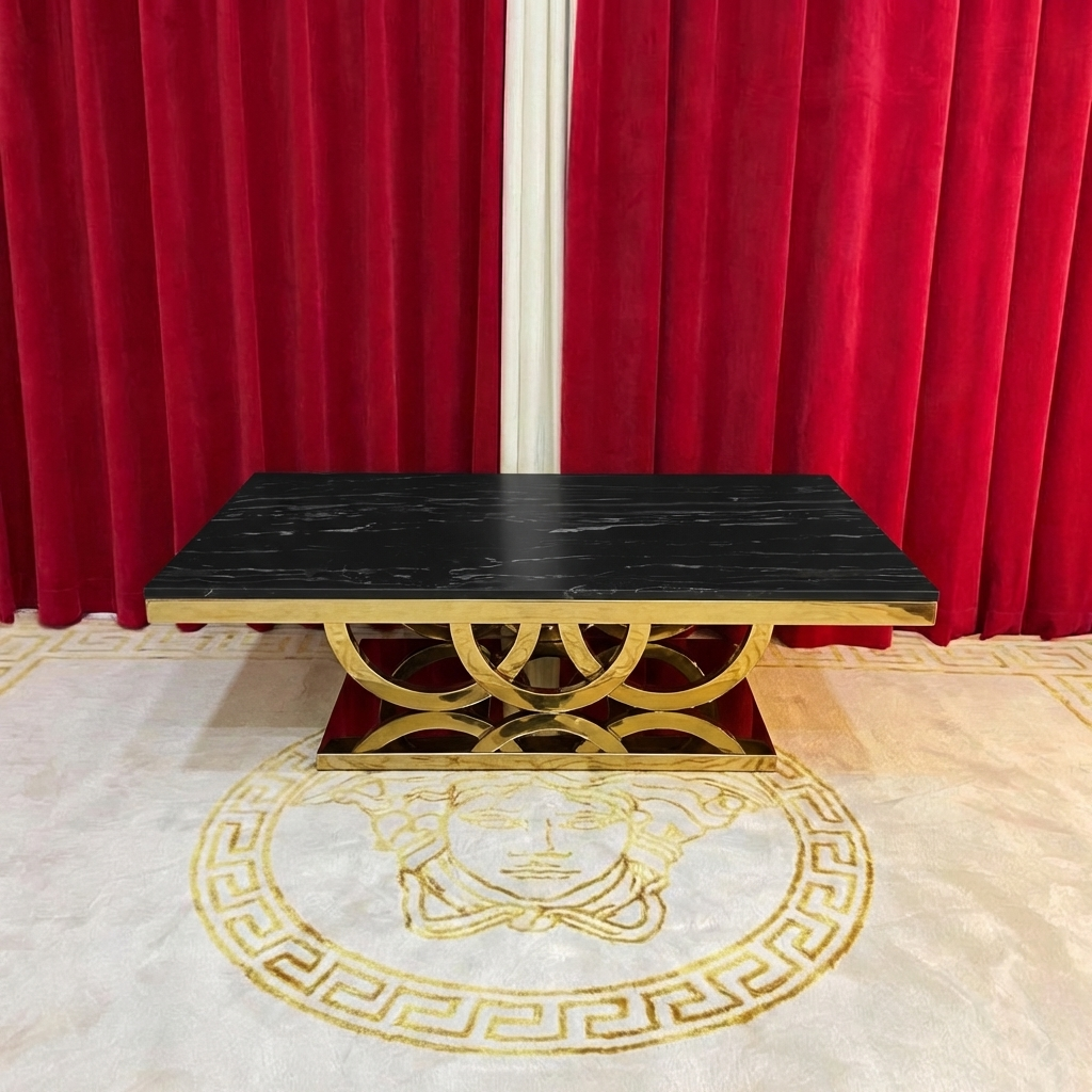 Circles Modern Marble Coffee Table