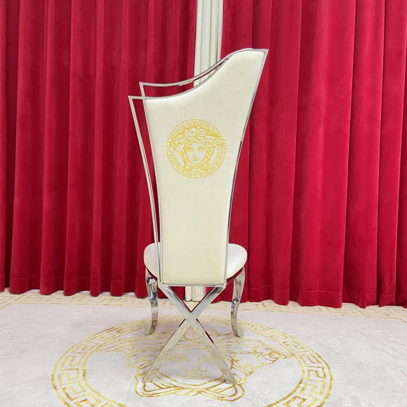 Classy Cream Velvet Dining Chair