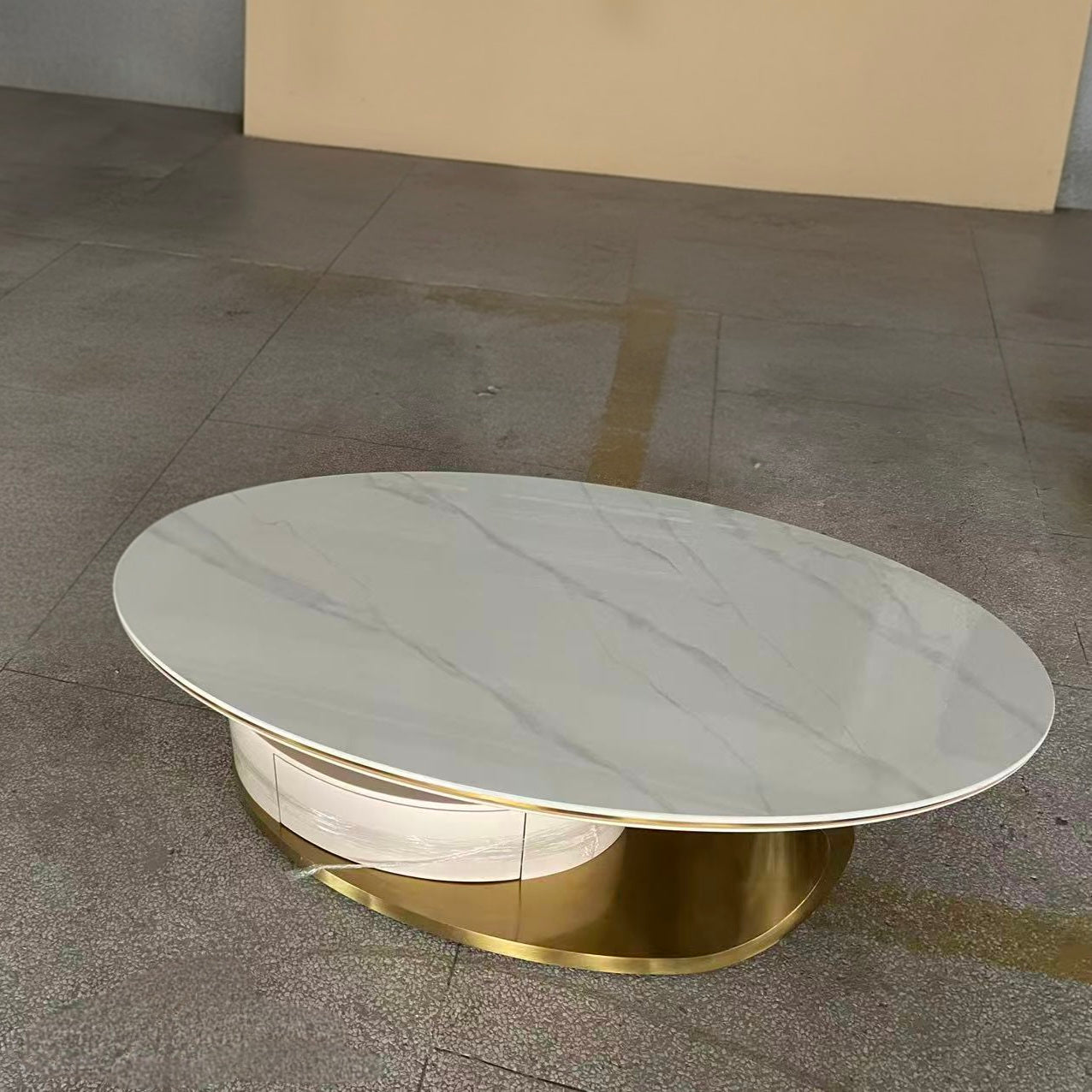 Oval Sintered Stone Coffee Table - C2305