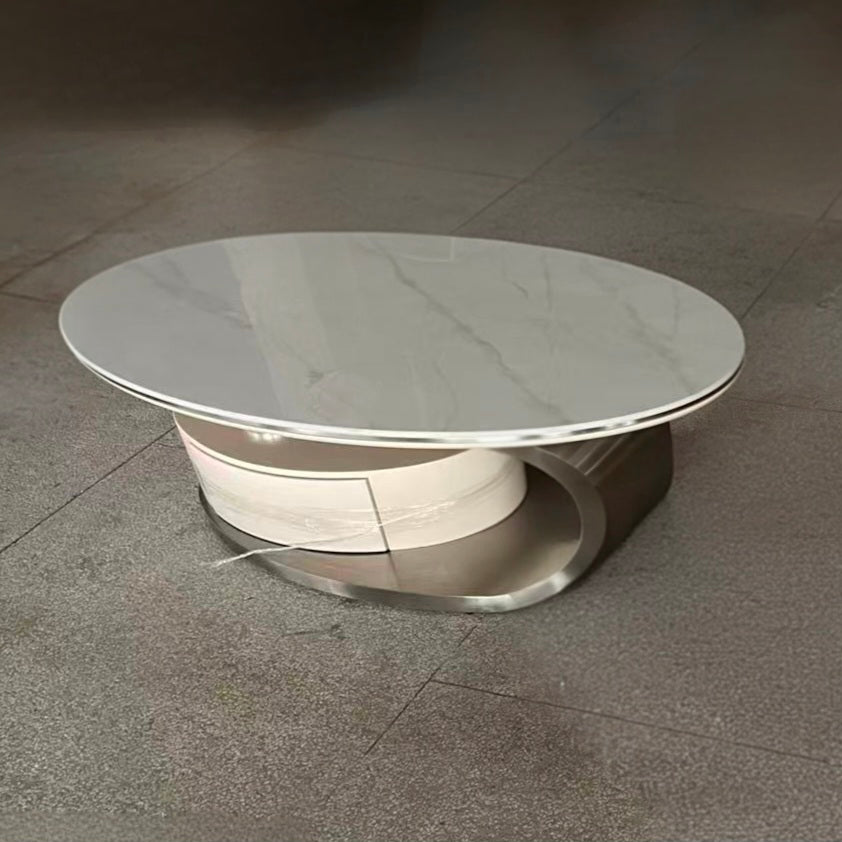Oval Sintered Stone Coffee Table - C2305