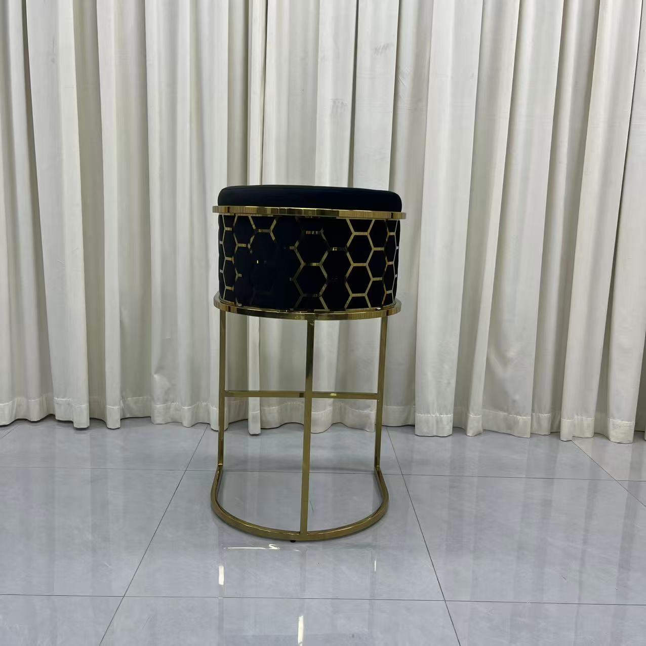 Elegant Black Velevet Barstools