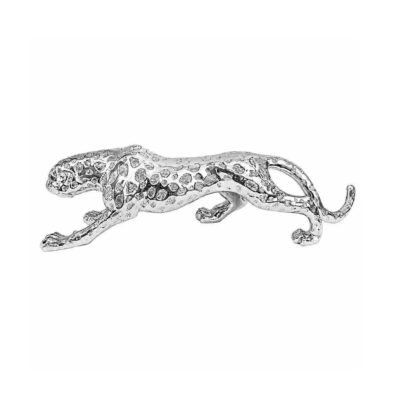 Large Decorative Leopard (Silver)