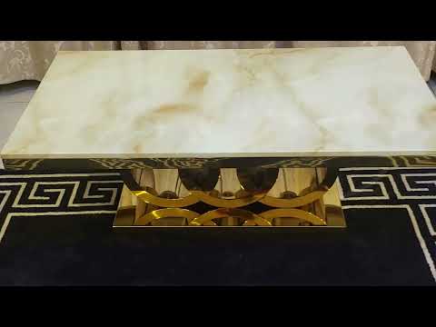 Circles Modern Marble Coffee Table