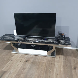 Modern TV Stand with 2 Drawers