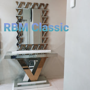 LV Hallway Console Table and Mirror