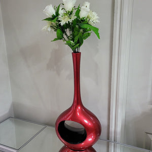 Modern Red Decor Stylish and modern Exquisite right-sized Ceramic Sculptures with a Black hole Small