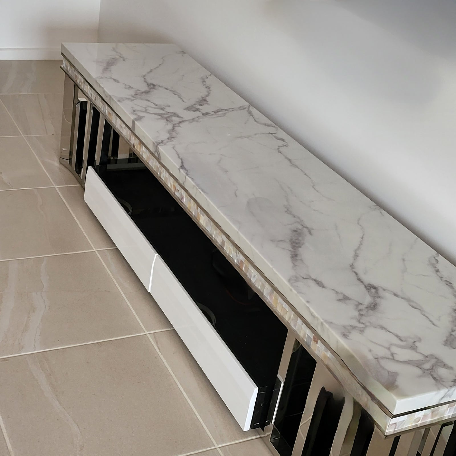 Elegant Marble top TV Unit/Stand - RBM 1