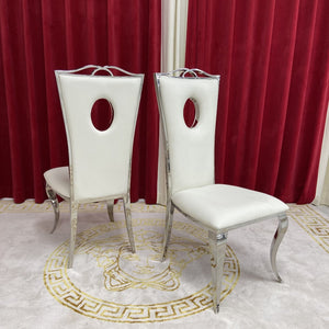 Dining Chairs with stainless steel frame