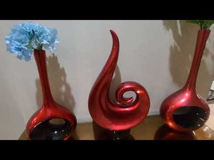 Stylish and Modern Red Ceramic Sculptures RBM Classic Home for Your Beautiful Decorations