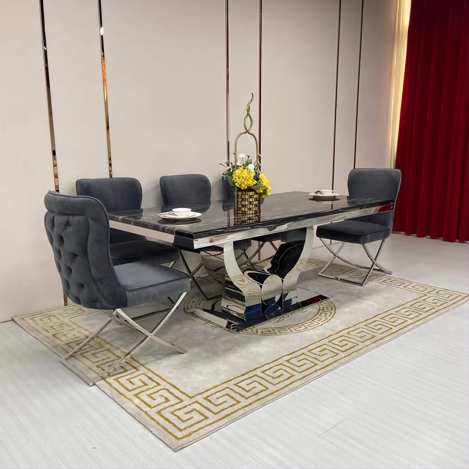 L200cm Marble top Dining Table only