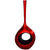 Red Ceramic Vase with Black Hole