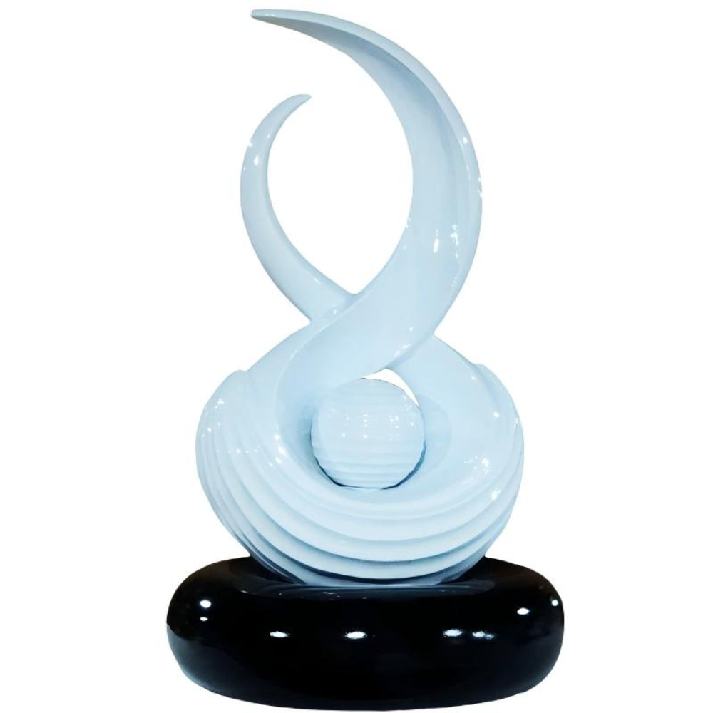 White Resin Decorative Sculpture
