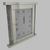 Diamond Crushed Glass Mirrored Silent Wall Clock with an Elegant, Luxurious Look for Perfect Decoration in Classic Silver Colour