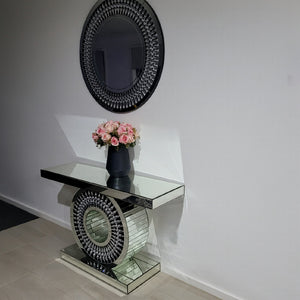 Silver Console table and mirror (Sparks)
