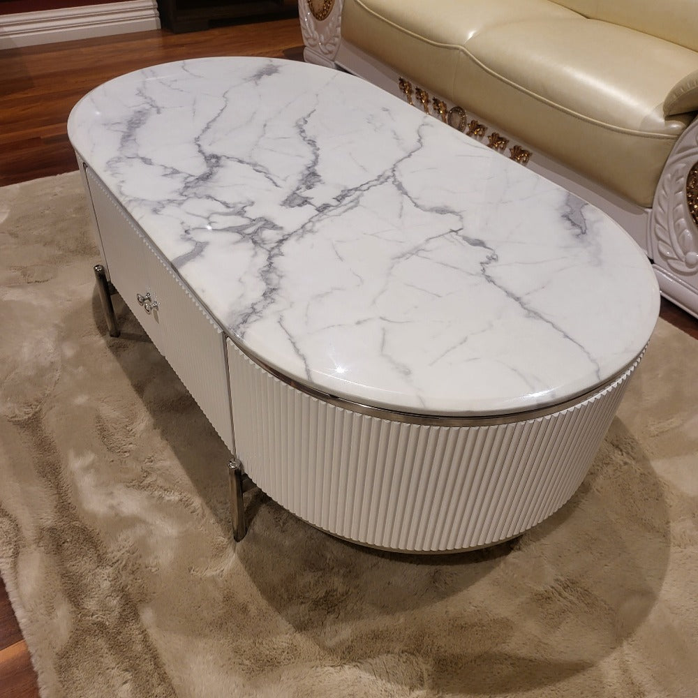 Modern marble on sale coffee table