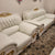 Luxurious, comfortable and Stylish Sofas / Couches in White Genuine Leather Material with 24k Gold Plates