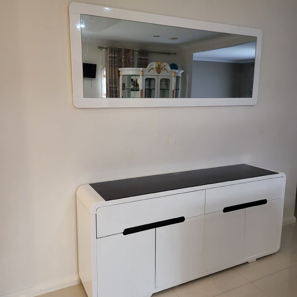 Modern Classy Display / Storage Dining Room Buffet Cabinet with 2 drawers and 4 Shelves