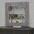 Classy Square Glass Hallway Wall Mirror in Silver