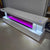 White Glass TV Stand with LED Lights at each corner, Bluetooth Speakers and 13 Colour Crystal Light Changes / Reflectors. Best TV Stand at RBM Classic Home