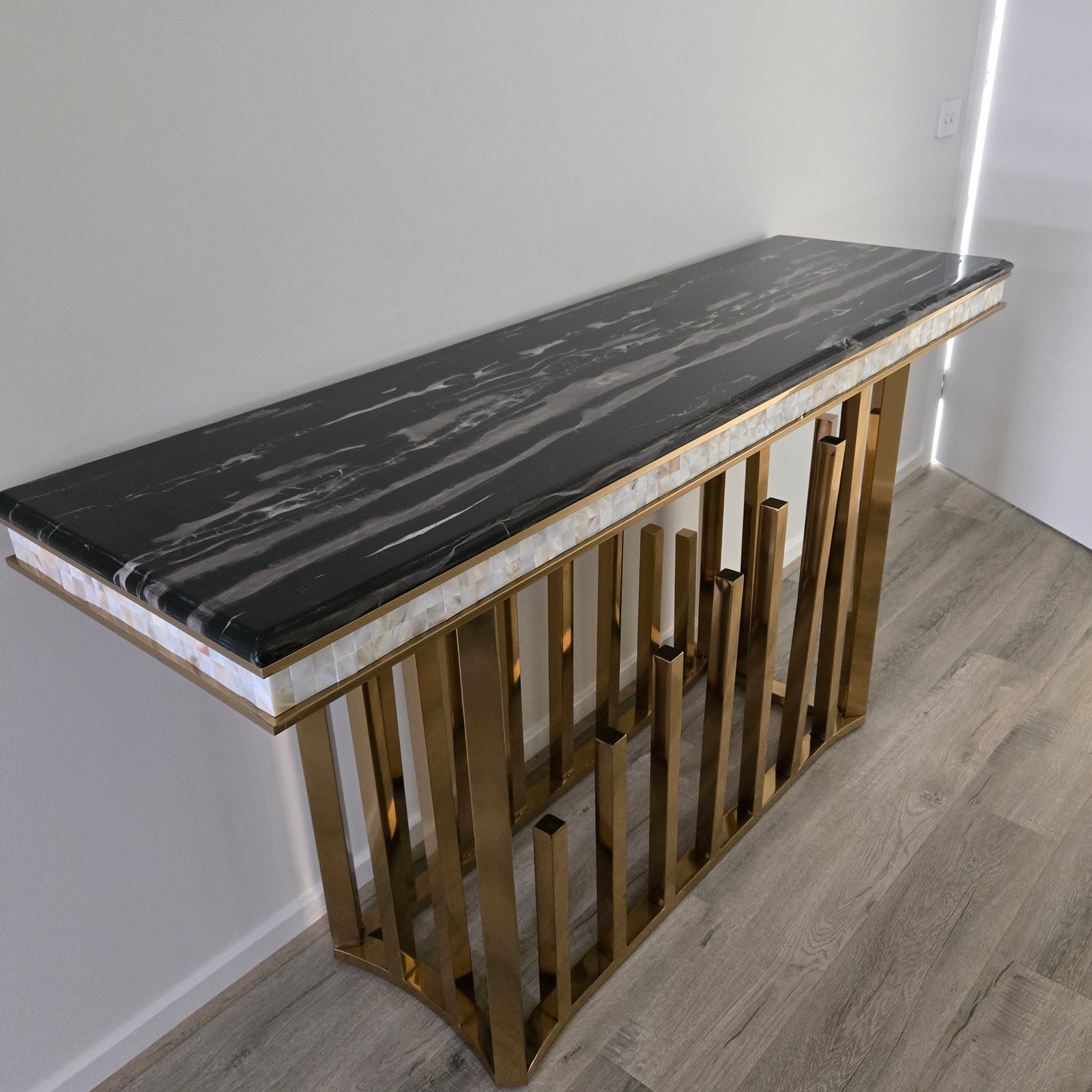 Elegant Modern Marble Console Table only