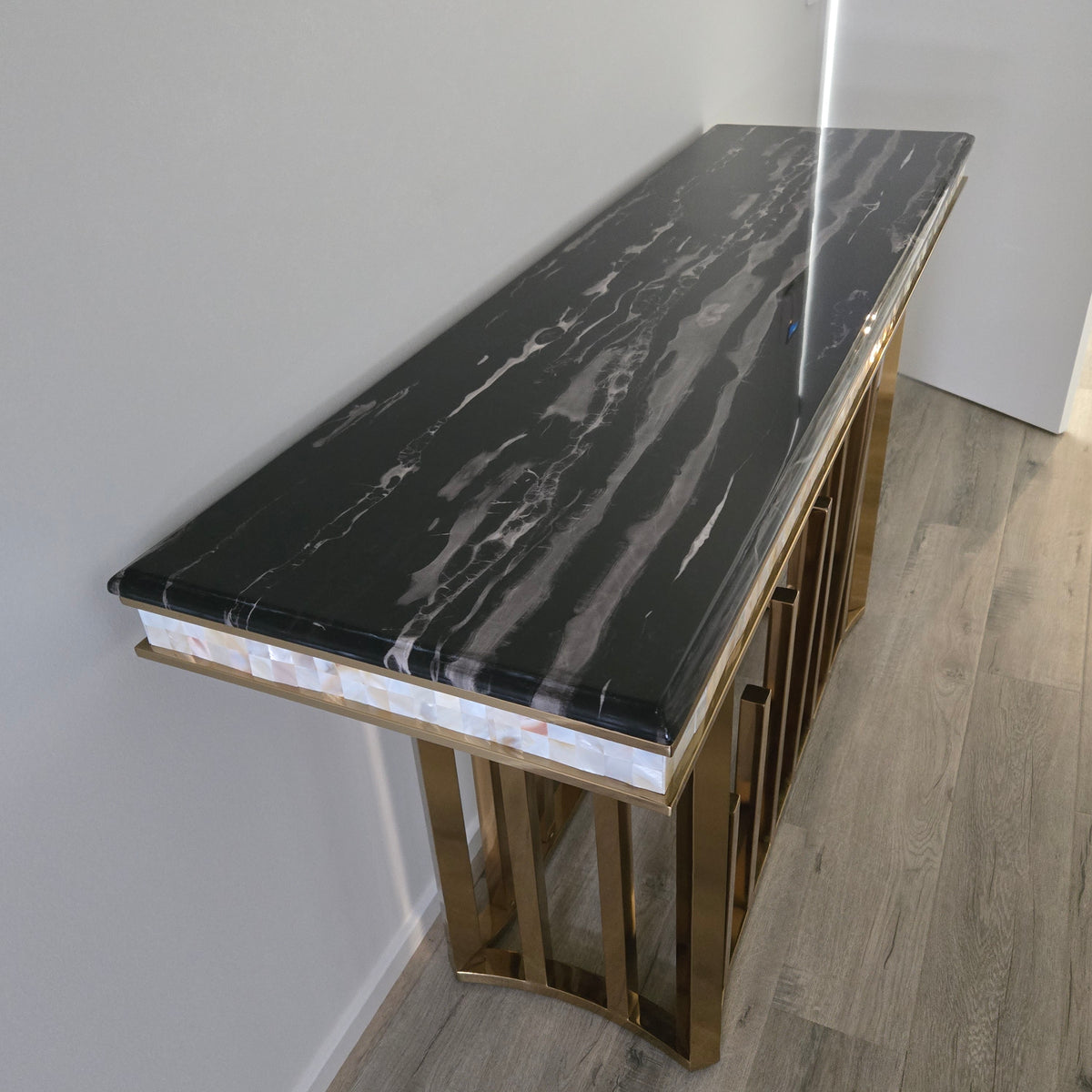 Elegant Modern Marble Console Table only