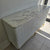 Buffet Cabinet in Bronze Storage Dining Room Buffet Cabinet with 2 shelves and 3 Drawers in White MDF and Bronze