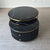 Black and Gold Round Nested Coffee Tables - 2 Piece Set