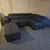 Corner Leather Sofa with Sofa Bed