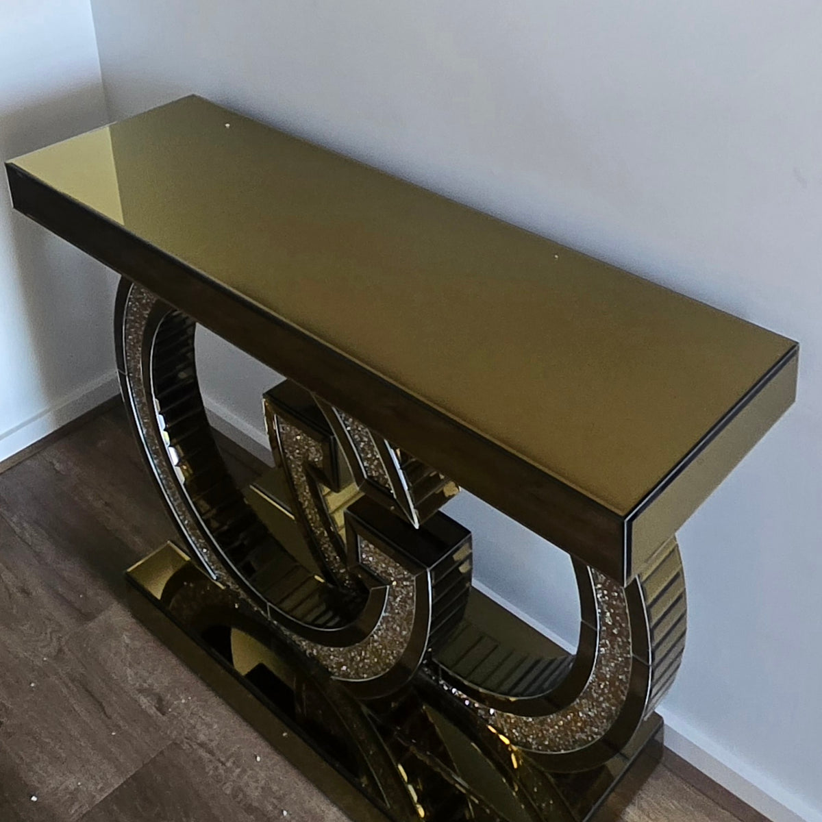 Mirrored Glass Console Table (Adrian)
