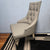 Classy and Modern Classy Grey Leather Cushioned and Comfortable Dining Room Chairs in Silver Stainless Steel Frame. RBM Classic Home Furniture Store in Melton Area