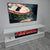 Adrian Glass TV Unit with Fireplace Reflector - White