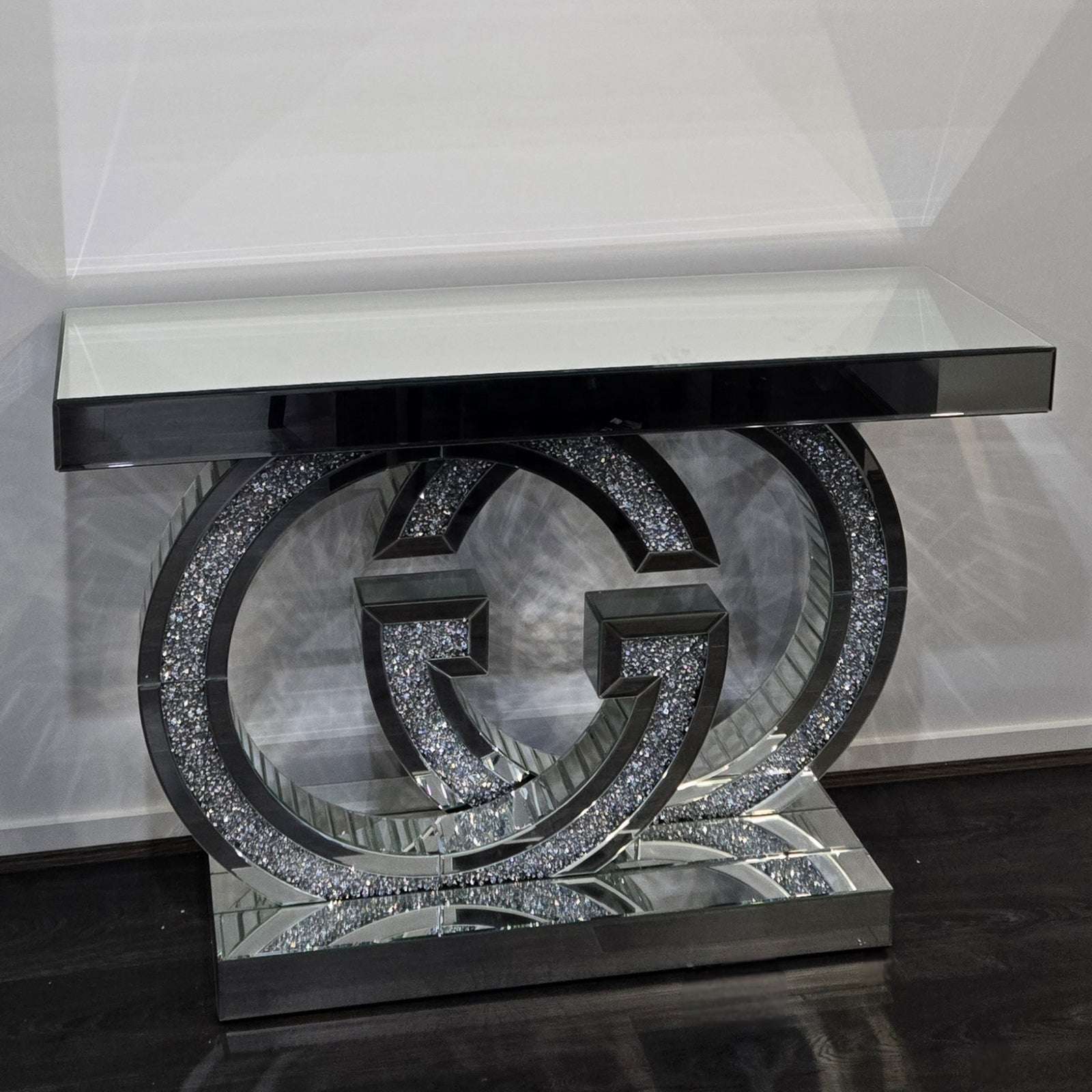 Mirrored Glass Console Table (Adrian)