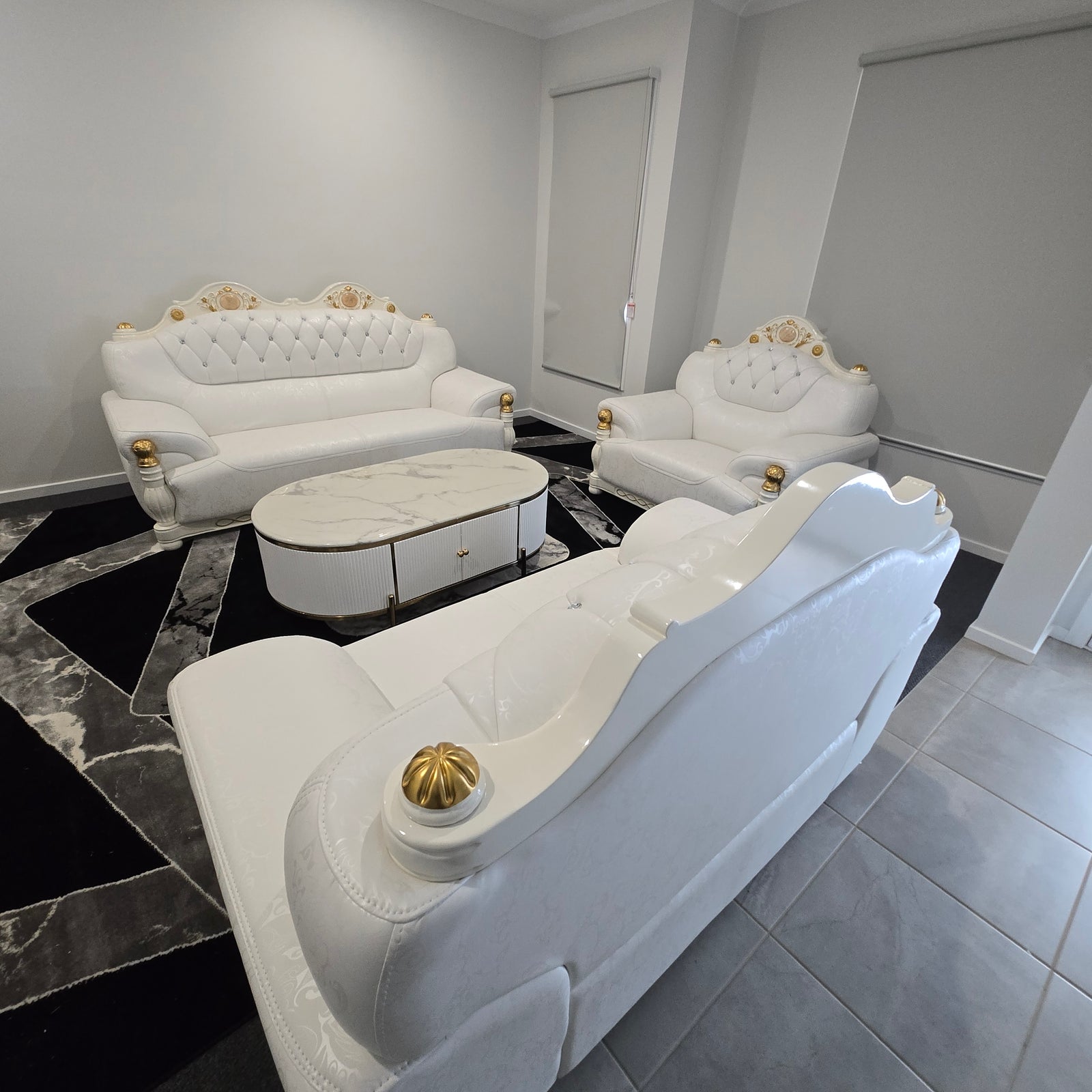 Avril Light Cream Sofa set (RBM 2)