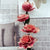 Modern Large 4-Head L120 Plush Peony Red Flowers Available at RBM Classic Home