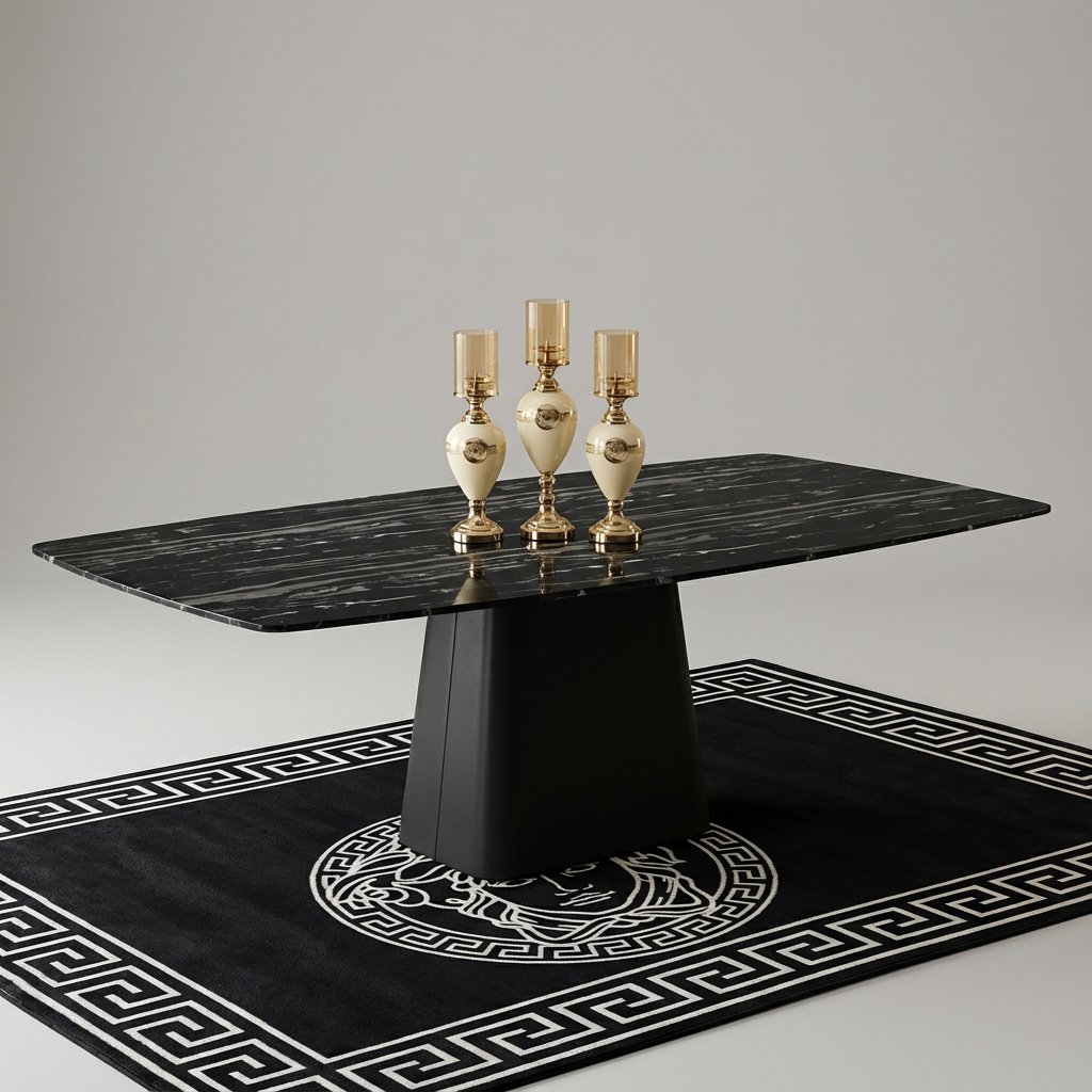 L160cm Marble Dining Table Only