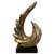 Modern Decorative Sculpture in Ceramic and Gold Available at RBM Classic Home