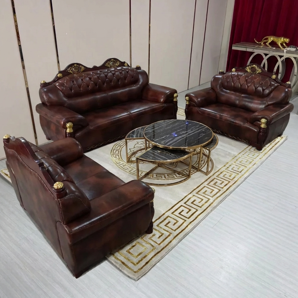 Avril Brown Sofa set (RBM 9)