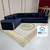 L-Shaped Luxury, Stylish and Comfortable Sofas In Velvet Material With Gold Stylish Trim
